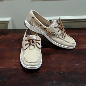 Ladies Tan Sperry Koifish Top-Siders